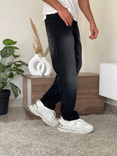 Black wide leg jeans